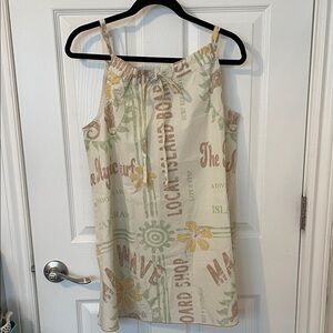 BDG Cream and Brown Patterned Top